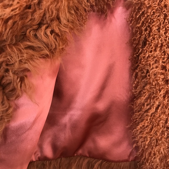 100% Mongolion Curly Fur Short Coat BNWT - Picture 4 of 6